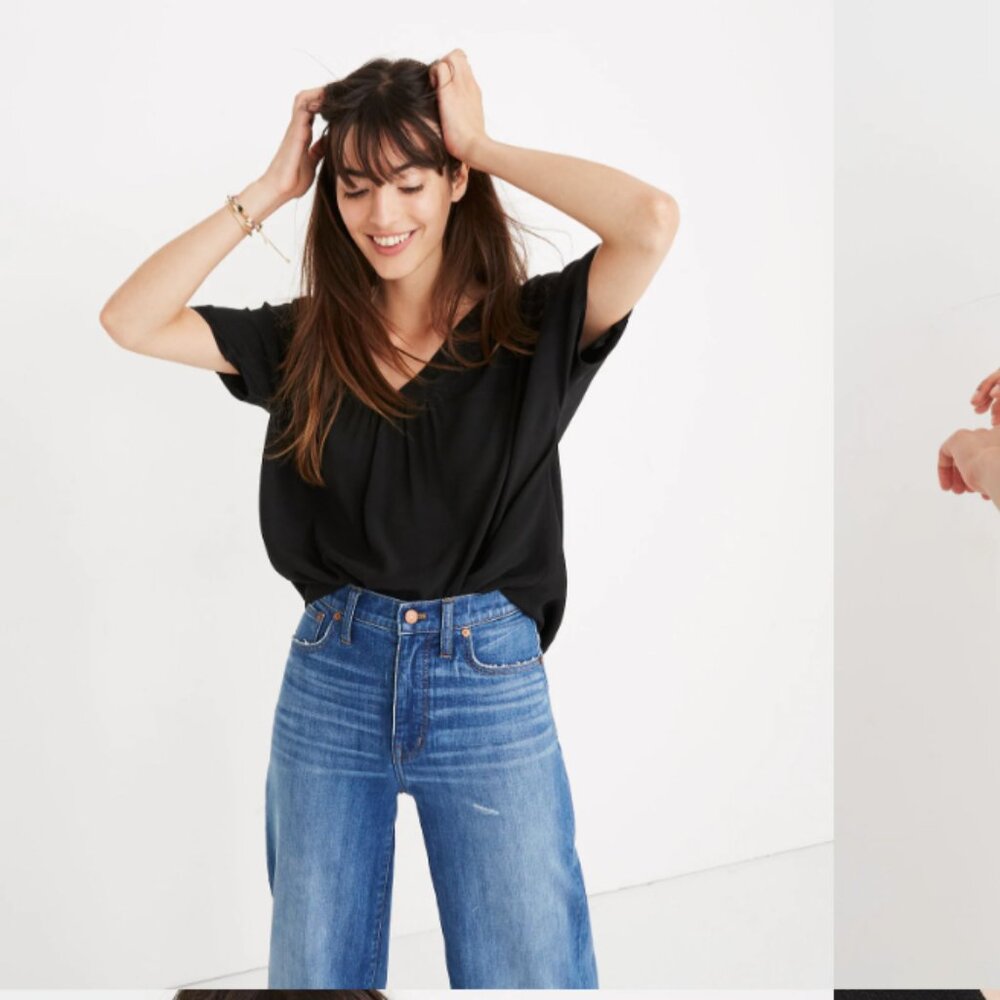 Madewell Rhyme Top Black Size XS